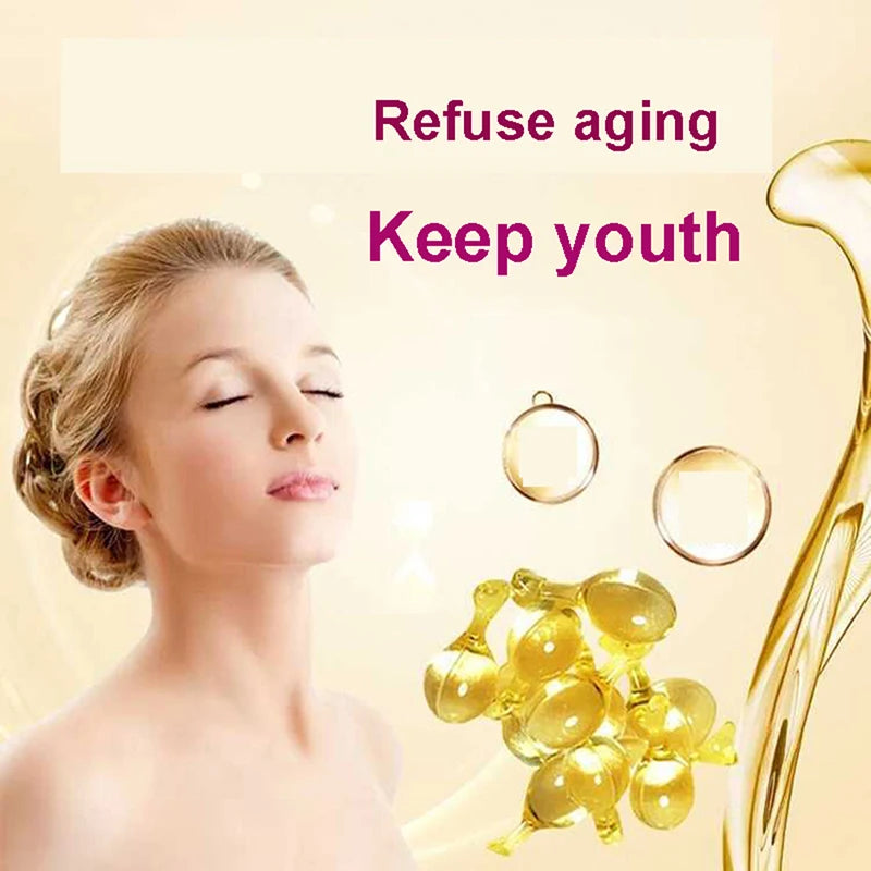 10 Capsules Vitamin E Extract Face Cream Anti Wrinkle Whitening Cream Anti Aging Moisturizing Wrinkle Remove Face Care Make Up