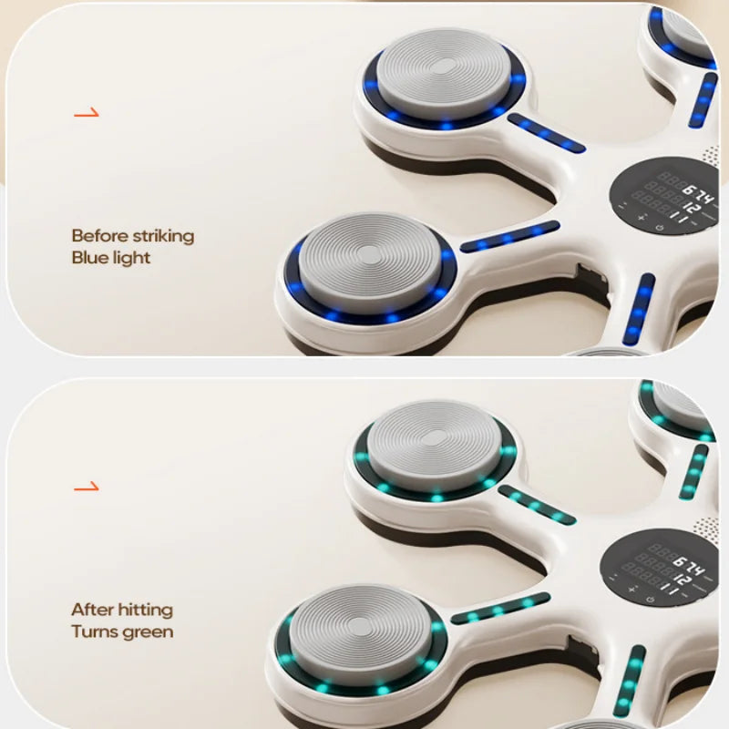 Music Boxing Target Intelligent Bluetooth Boxing Reaction Trainer Home Fitness Equipment Adults and Children Strike Wall Targets