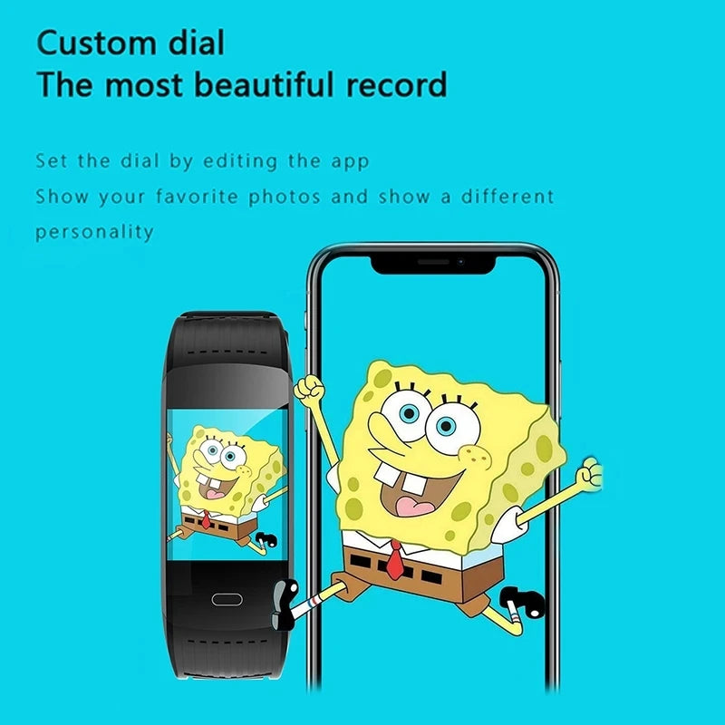 LIGE Smart Watch Men Color Screen Heart Rate Blood Pressure Clock Call Reminder Waterproof Sports Bracelet Women For Android Ios