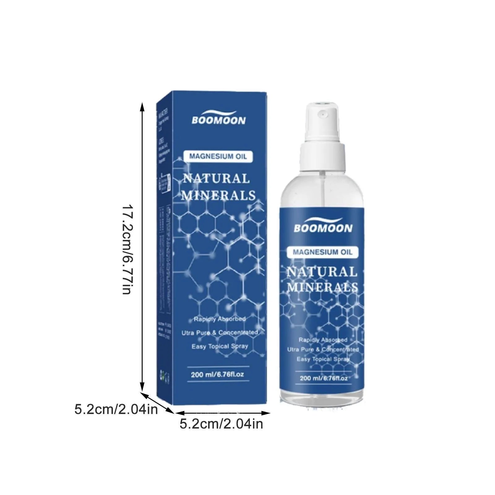 200ML Magnesium Relaxing Body Spray Magnesium Chloride Topical Magnesium Supplement Treatment Body Relax Health Care Gifts