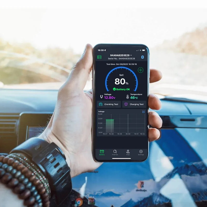 Wireless Bluetooth 4.0 12V Battery Monitory BM6 With Car Battery Health Check APP Monitoring Battery Tester For Android IOS Hot