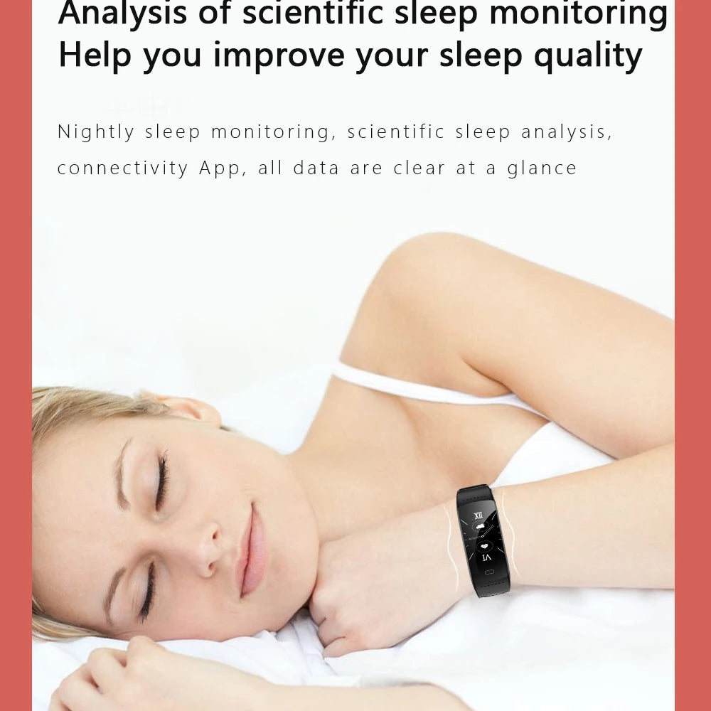 LIGE Smart Watch Men Color Screen Heart Rate Blood Pressure Clock Call Reminder Waterproof Sports Bracelet Women For Android Ios