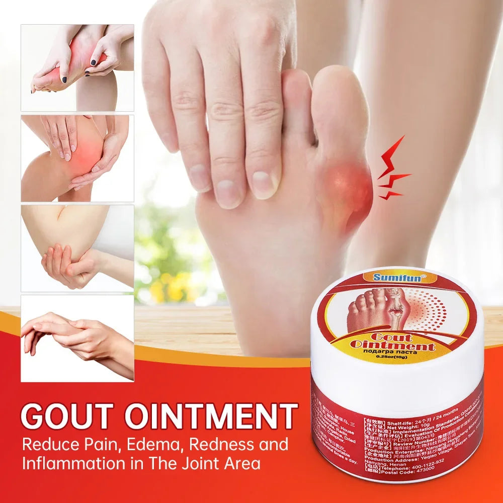 10g Bunion Cream Gout Care Ointment Relief of Toe Knee Joint Pain Relaxation Treatment Foot Massage Cream