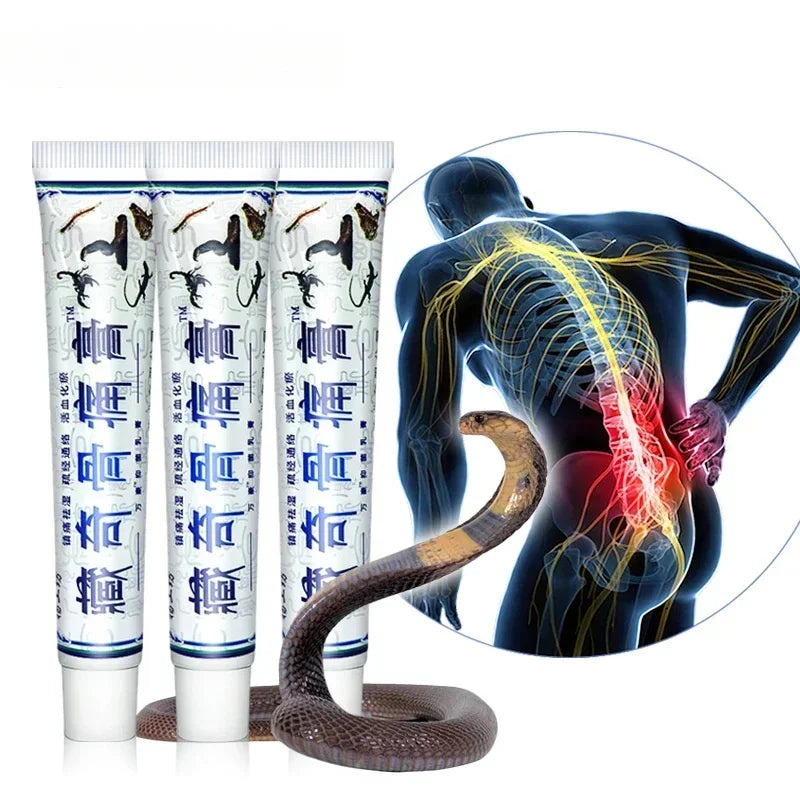 6pcs Snake Venom Joint Pain Treatment Cream Joint Muscle Fatigue Lower Back Pain Relief Ointment Neuropathic Pain Arthritis A766