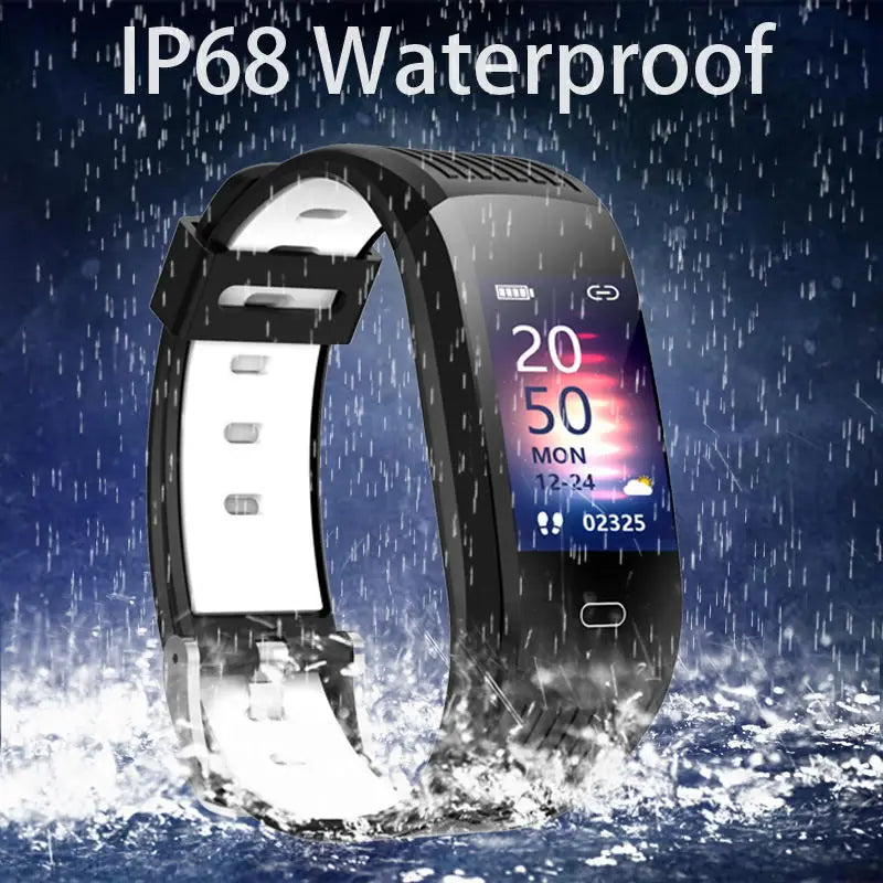 LIGE Smart Watch Men Color Screen Heart Rate Blood Pressure Clock Call Reminder Waterproof Sports Bracelet Women For Android Ios