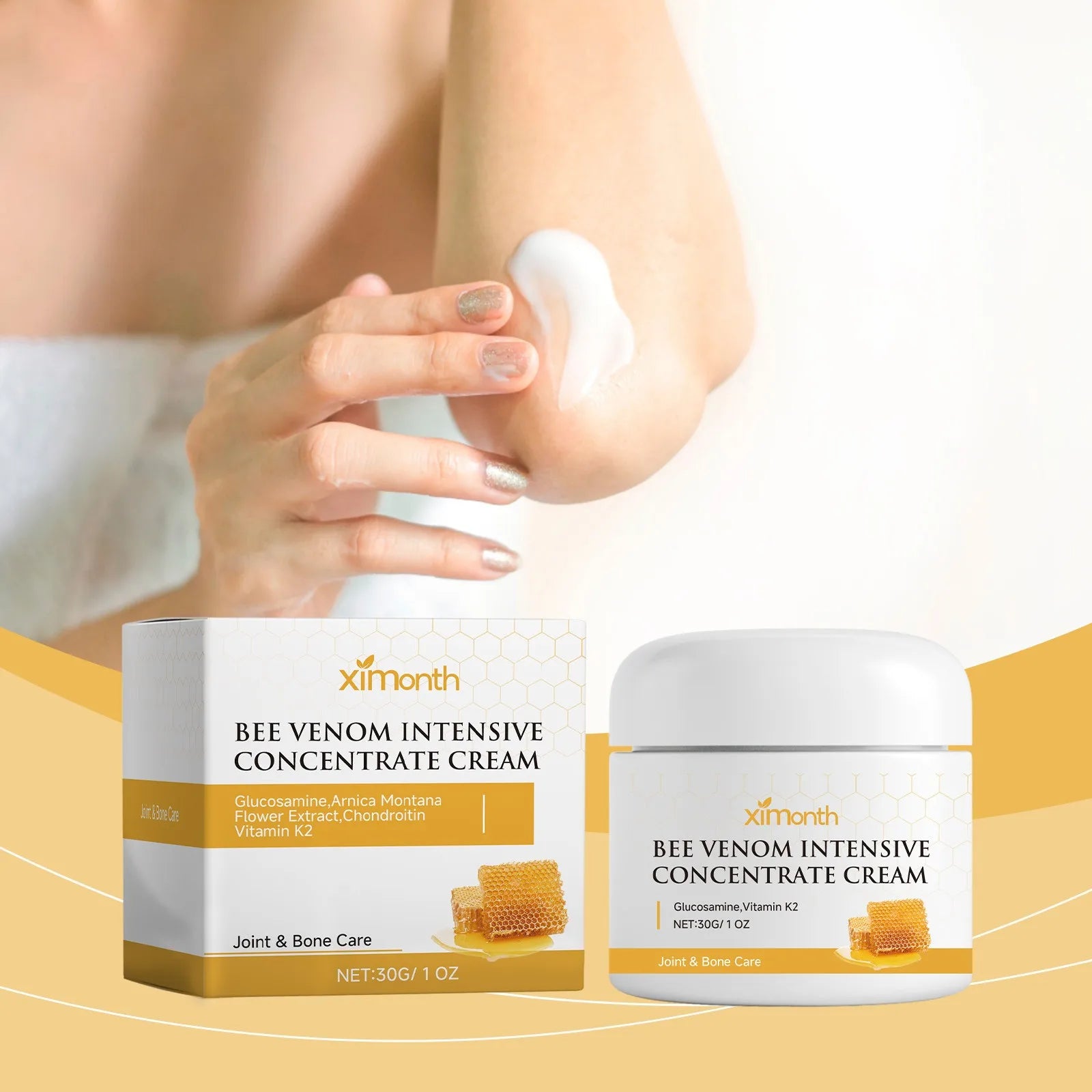Bee Pain Paste, Bee Paste Joint Paste, Bee Ointment, Bee Paste Against Pain, Paste Soothing Paste Bee Care Gel