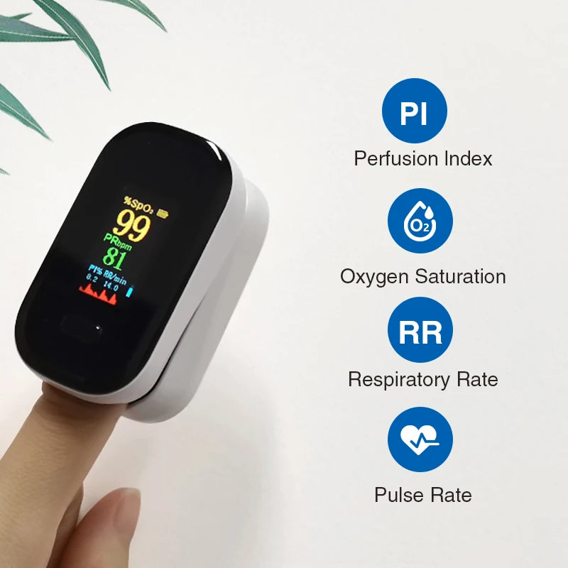 Yongrow Medical Finger Pulse Oximeter Blood Oxygen Saturation Meter Heart Rate OLED Oximetro De Dedo Monitor Health Care